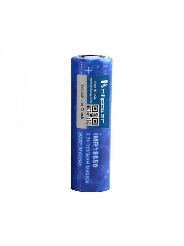 Brillipower 18650 Battery (3100mAh 50A Max) - (2pc...