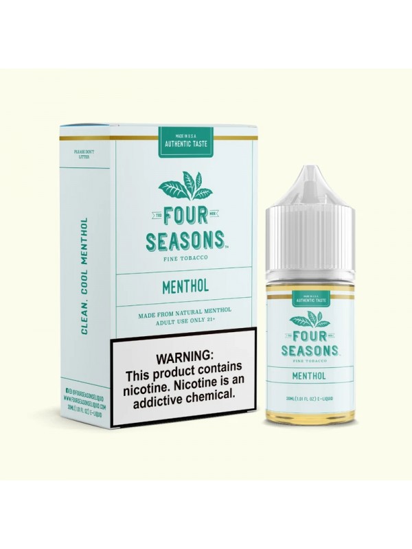 Four Seasons E-Liquids Menthol 30ml Vape Juice