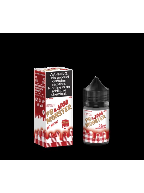Jam Monster Salt Strawberry PB&J 30ml Nic Salt Vape Juice