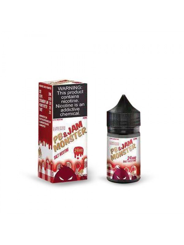 Jam Monster Salt Strawberry PB&J 30ml Nic Salt...