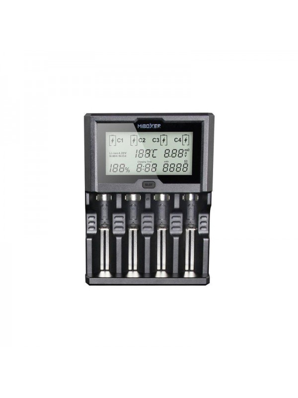 MIBOXER C4-12 4Bay Battery Smart Charger