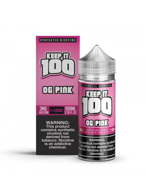 OG Pink Synthetic Nicotine 100ml Vape Juice - Keep...