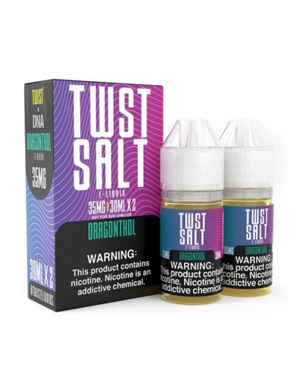 Dragonthol 2x 30ml (60ml) Nic Salt Vape Juice - Tw...