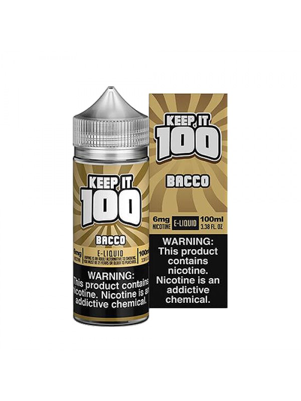 Bacco 100ml Synthetic Nicotine Vape Juice - Keep I...