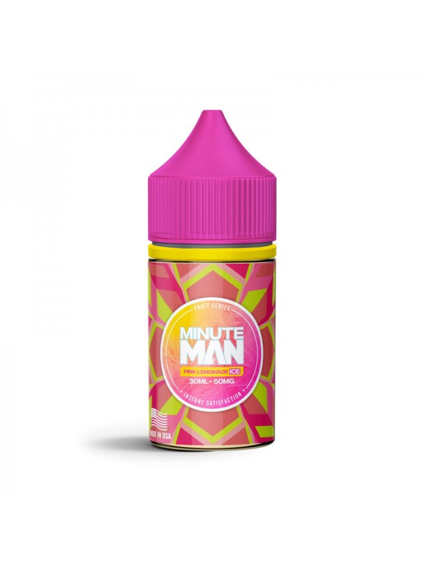 Minute Man Pink Lemonade Ice 30ml Nic Salt Vape Ju...