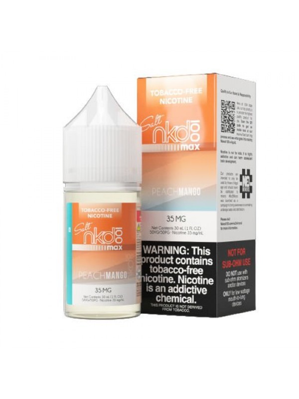 NKD 100 MAX Salts Peach Mango Ice 30ml Nic Salt Va...