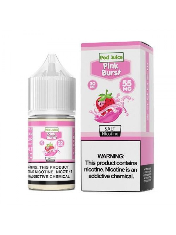 Pod Juice Pink Burst 30ml Nic Salt Vape Juice