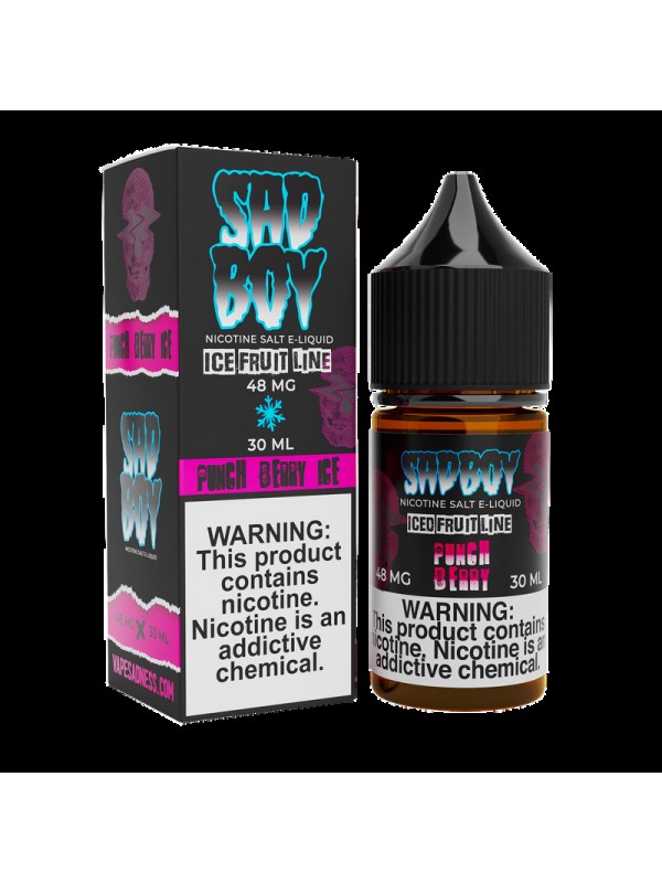 Sadboy Salts Punch Berry Ice 30ml Nic Salt Vape Ju...