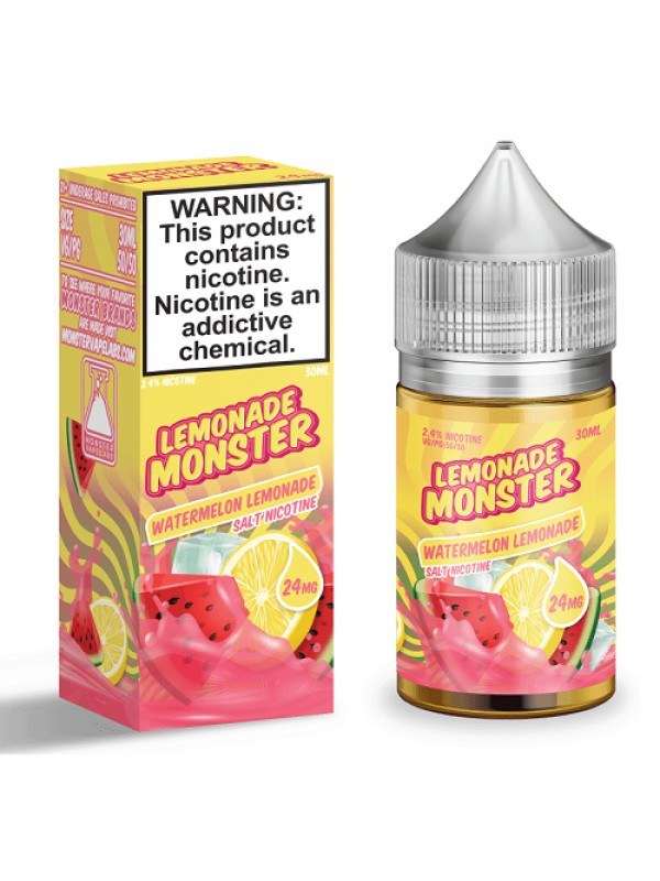 Watermelon Lemonade 30ml Nic Salt Vape Juice - Lem...