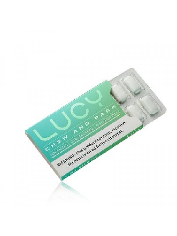 LUCY Nicotine Gum - Wintergreen Flavor (3 Pack)