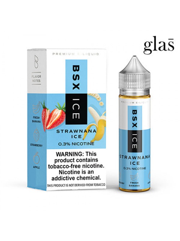GLAS BSX Strawnana Ice 60ml TF Vape Juice
