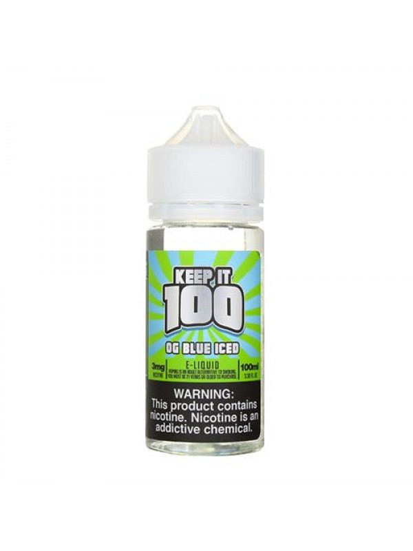 OG Blue Iced 30ml Synthetic Nic Salt Vape Juice - ...