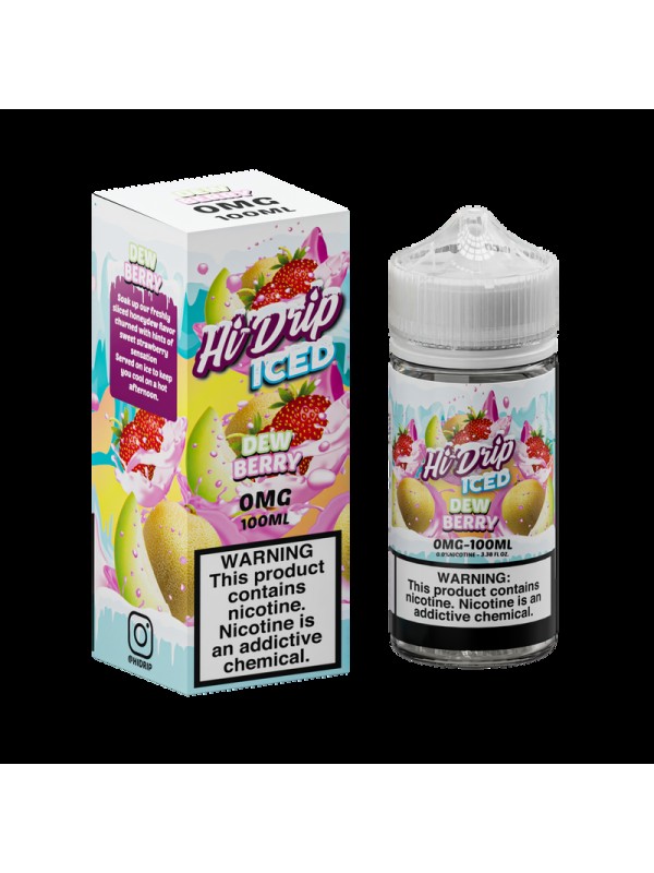 Hi-Drip Honeydew Strawberry Iced 100ml Vape Juice