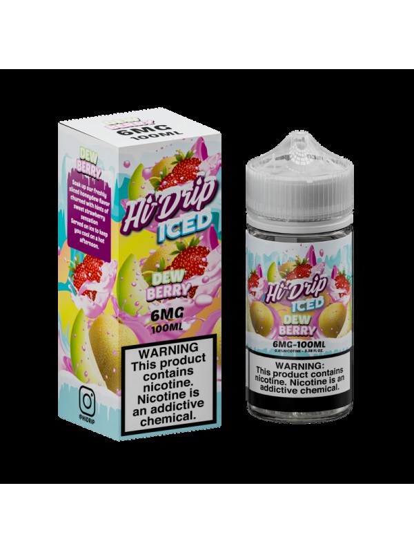 Hi-Drip Honeydew Strawberry Iced 100ml Vape Juice