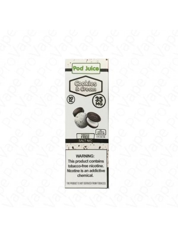 Pod Juice Cookies n Cream 30ml Nic Salt Vape Juice