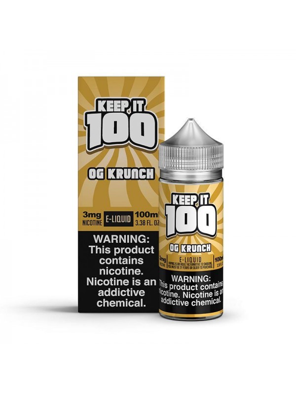Krunch 100ml Synthetic Nicotine Vape Juice - Keep ...