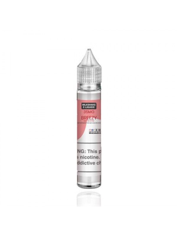 Milkshake Liquids Salt Breezy 30ml Nic Salt Vape J...