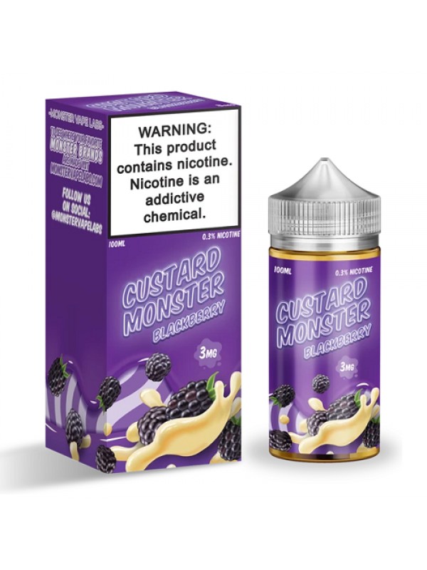 Blackberry Custard 100ml Vape Juice - Custard Mons...