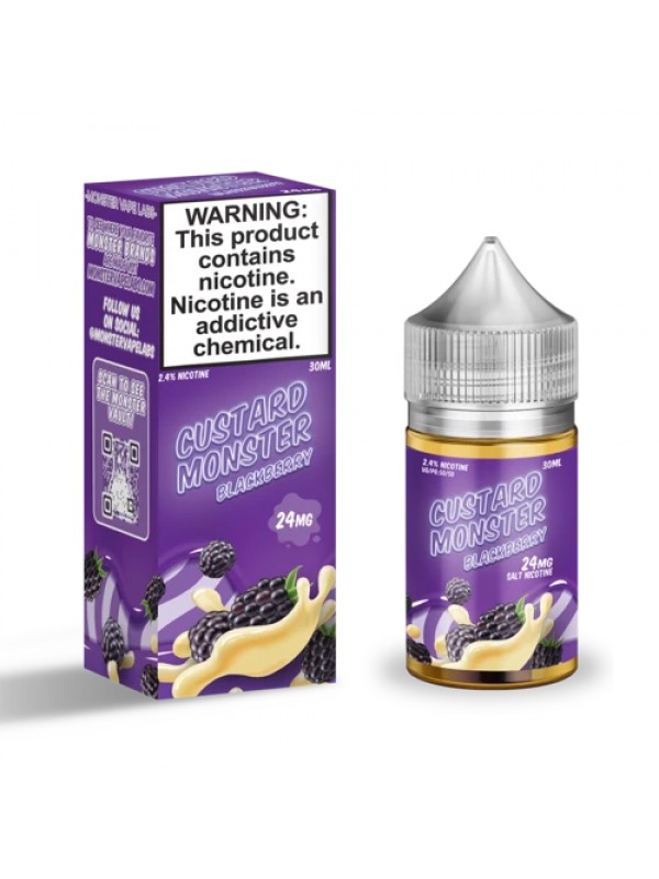 Blackberry Custard 100ml Vape Juice - Custard Monster