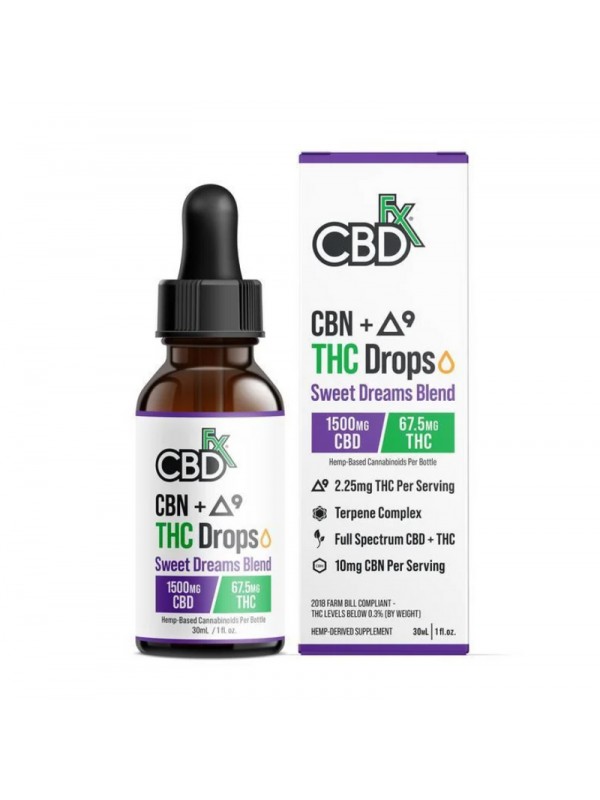 CBDfx Delta 9 + CBN Sweet Dreams Blend Tincture