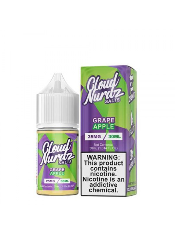 Cloud Nurdz Salts Grape Apple 30ml Nic Salt Vape Juice