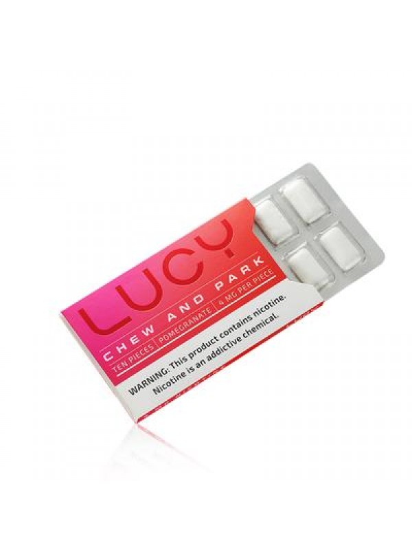 LUCY Nicotine Gum - Pomegranate Flavor (3 Pack)