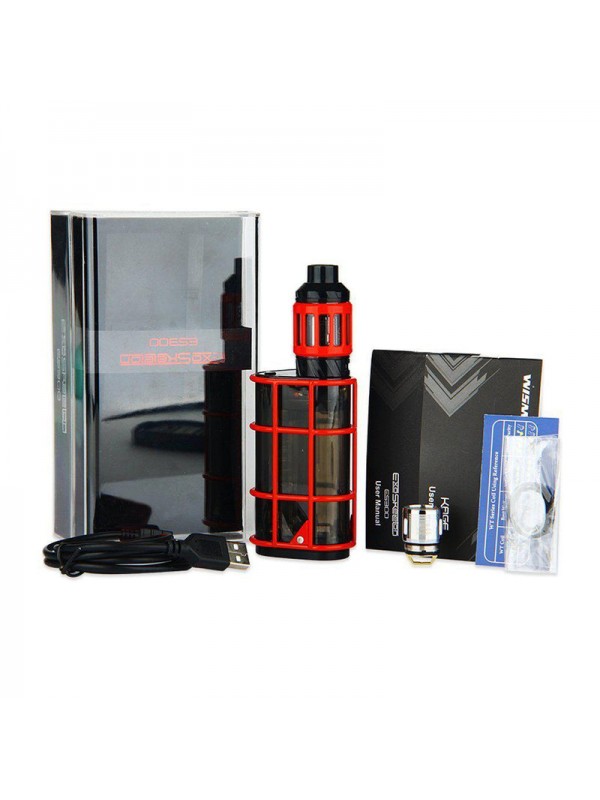 Wismec Exo Skeleton Full Kit - ES300 Mod with KAGE Atomizer (2.8mL Version)