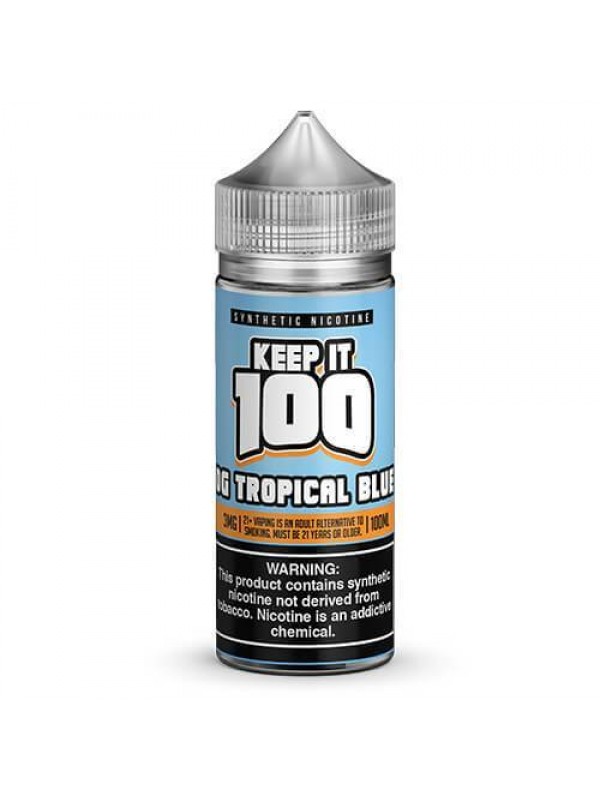 OG Tropical Blue 100ml Synthetic Nicotine Vape Jui...