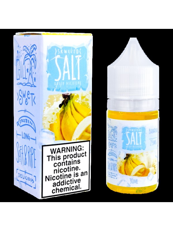 Skwezed Salts Banana Ice 30ml Nic Salt Vape Juice
