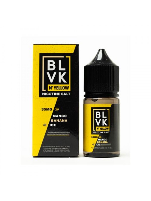 BLVK N'Yellow Salts Mango Banana Ice 30ml Nic ...
