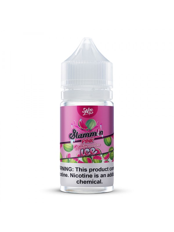 Pink Watermelon Ice 30ml Nic Salt Vape Juice - Sla...
