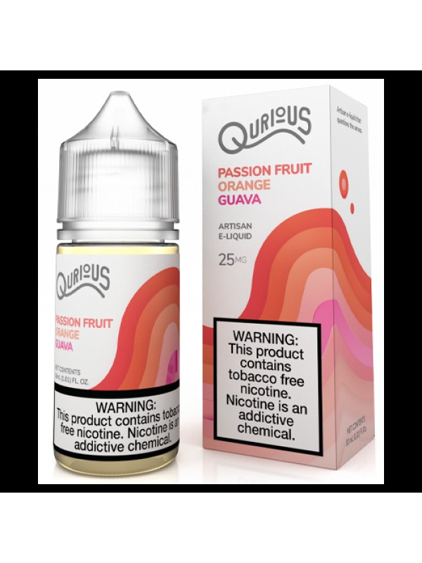Qurious Salts Passion Fruit Orange Guava 30ml Synt...