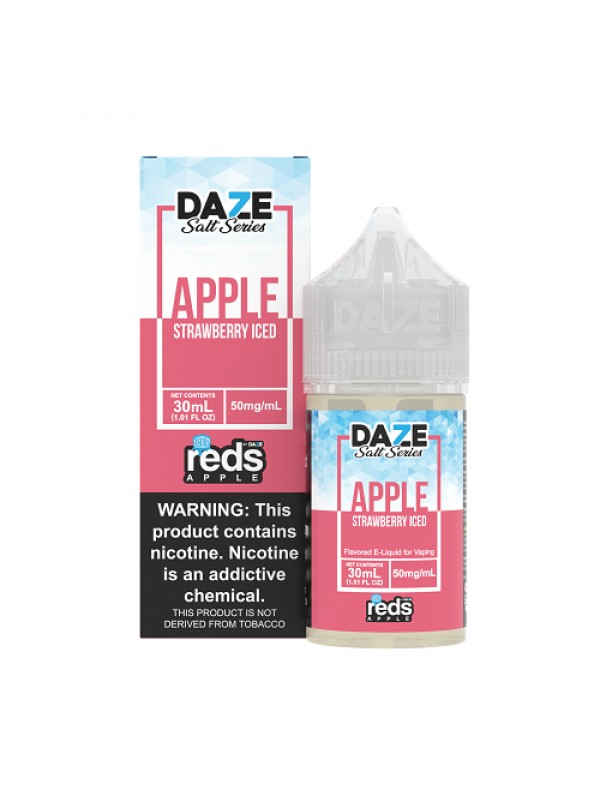 Strawberry ICED 30ml TF Nic Salt Vape Juice - Red&...