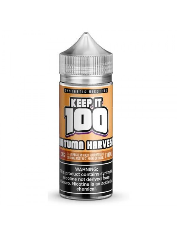 Autumn Harvest 100ml Synthetic Nicotine Vape Juice...