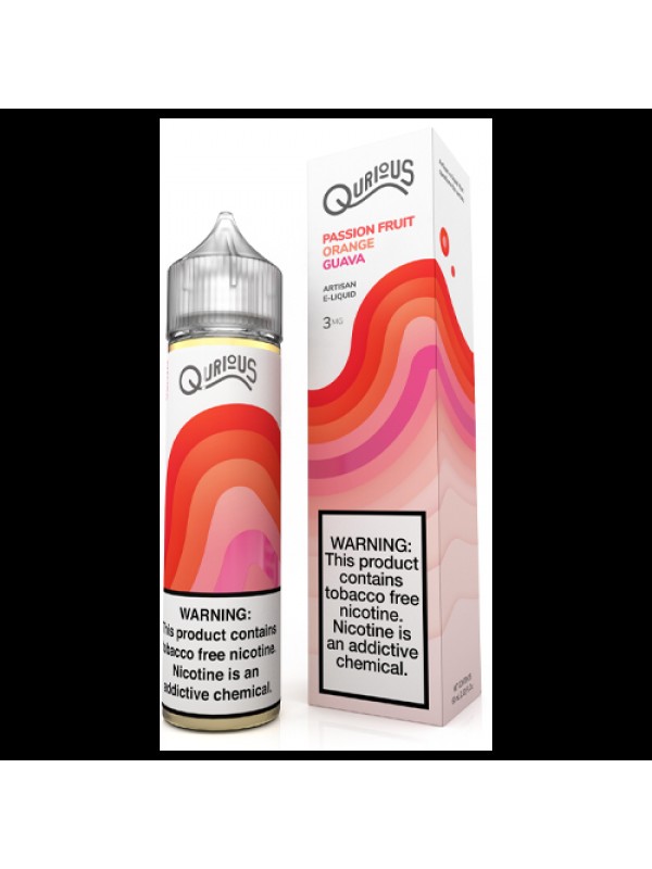Qurious Passion Fruit Orange Guava 60ml Synthetic ...