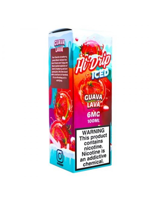 Hi-Drip Iced 100ml Guava Lava Vape Juice