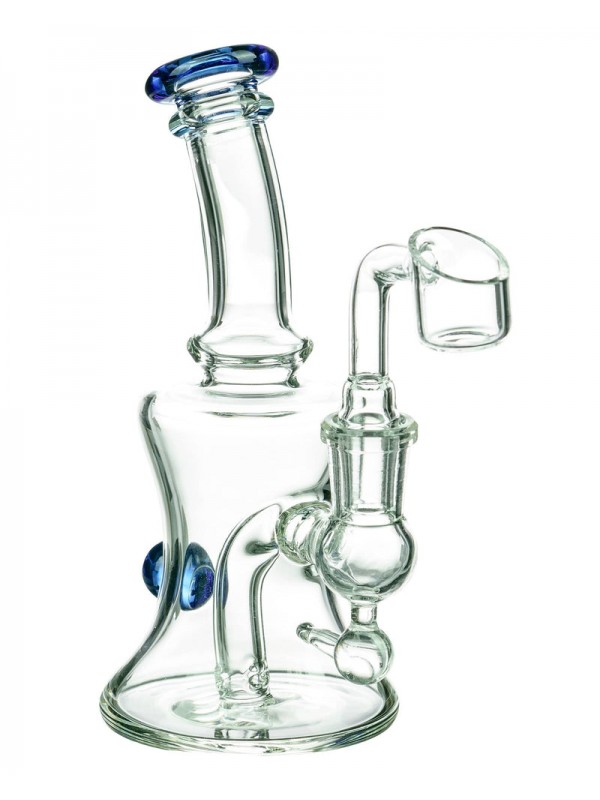 Marble Studded Dab Rig With Colored Accents