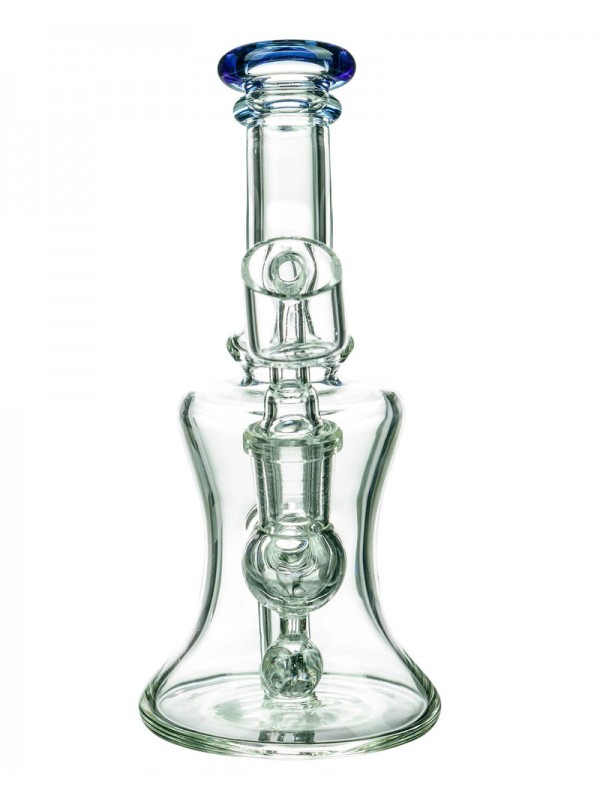 Marble Studded Dab Rig With Colored Accents