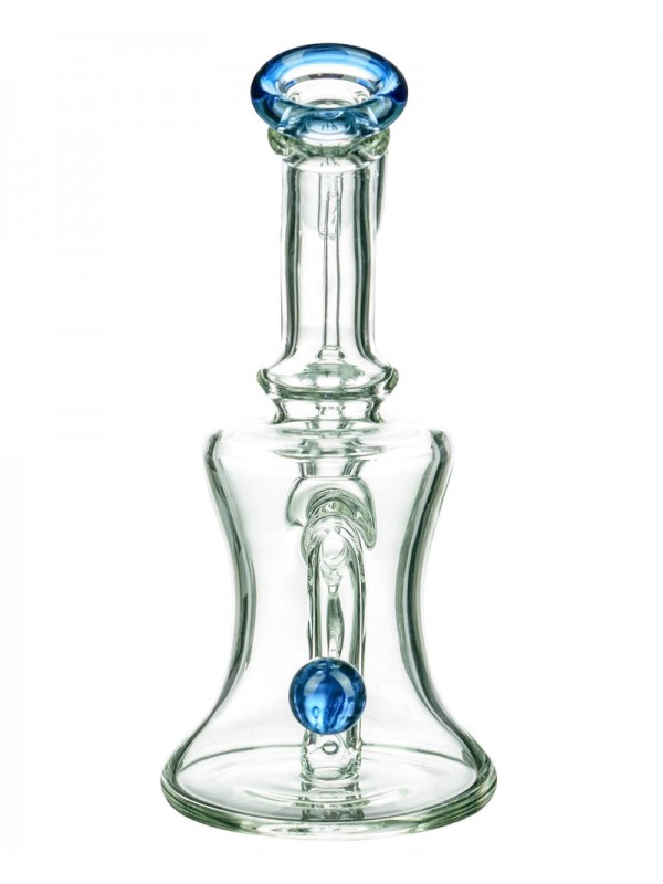 Marble Studded Dab Rig With Colored Accents