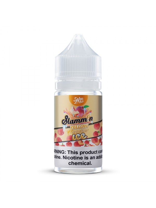 Yellow Peach Ice 30ml Nic Salt Vape Juice - Slammi...